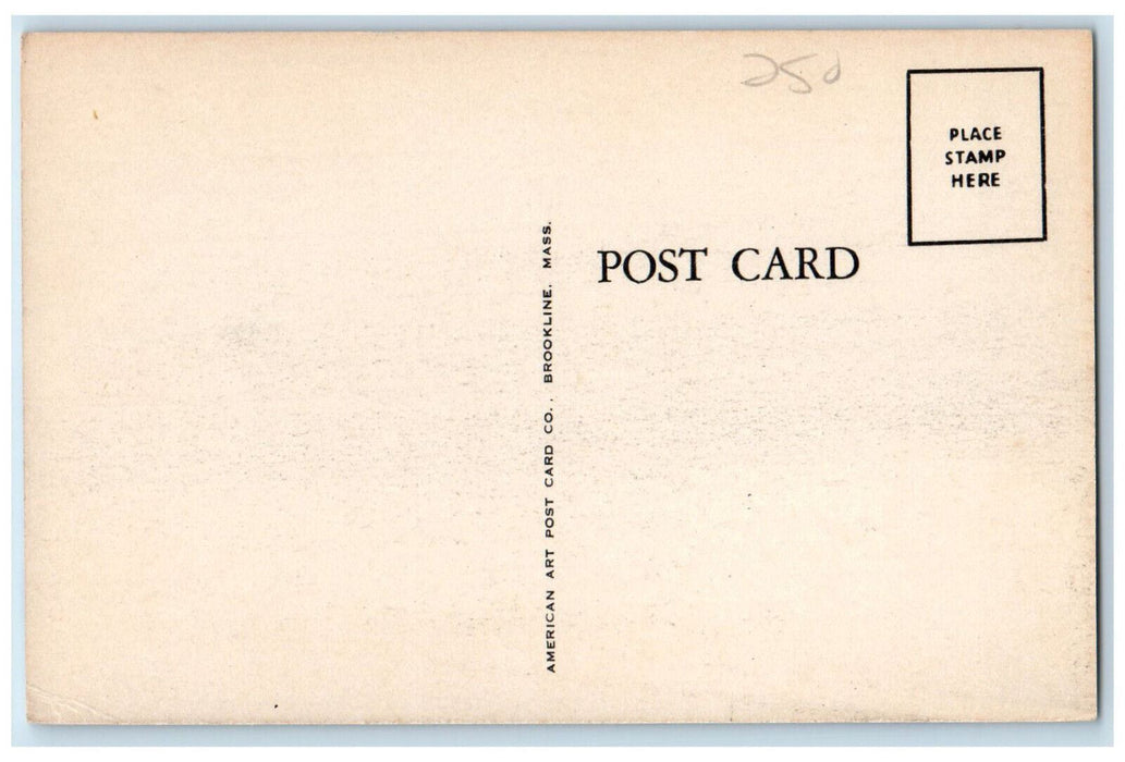 United States Post Office Exterior Scene Palmer Massachusetts MA Postcard