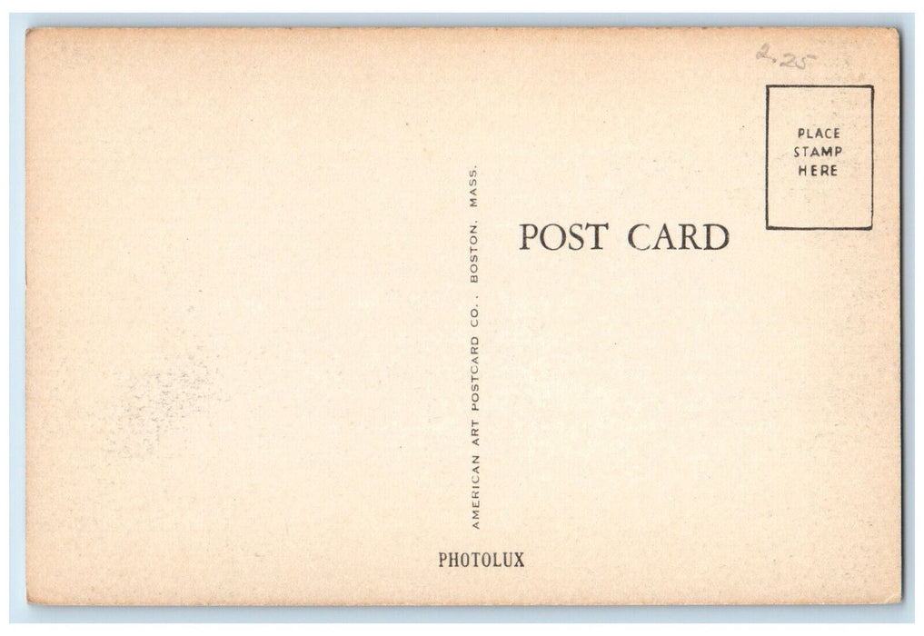 Panoramic View Of United States Post Office Taunton Massachusetts MA Postcard