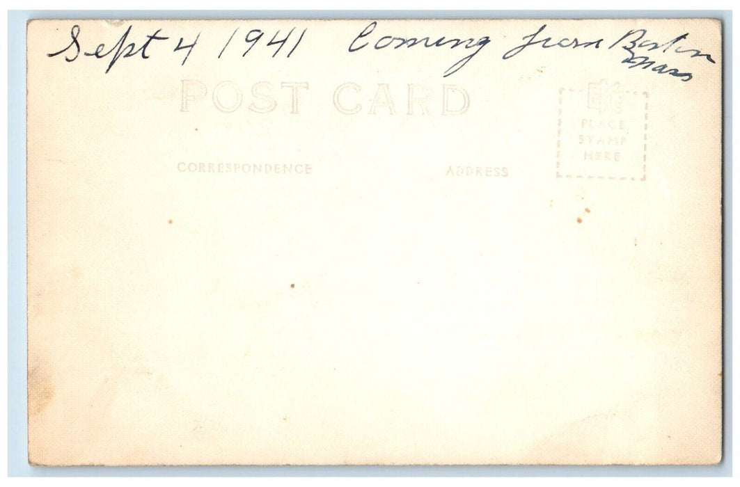 1941 Hogback Mountain Summit Molly Stark Trail Marlboro VT RPPC Photo Postcard