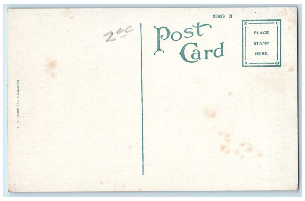 c1910's Junior High School Building Scene Street Savannah Georgia GA Postcard