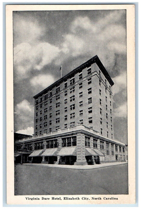 c1940's Virginia Dare Hotel Elizabeth City North Carolina NC Postcard