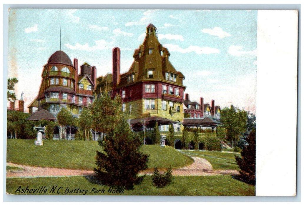 c1910 Battery Park Hotel Asheville North Carolina NC Hackney & Moale Postcard