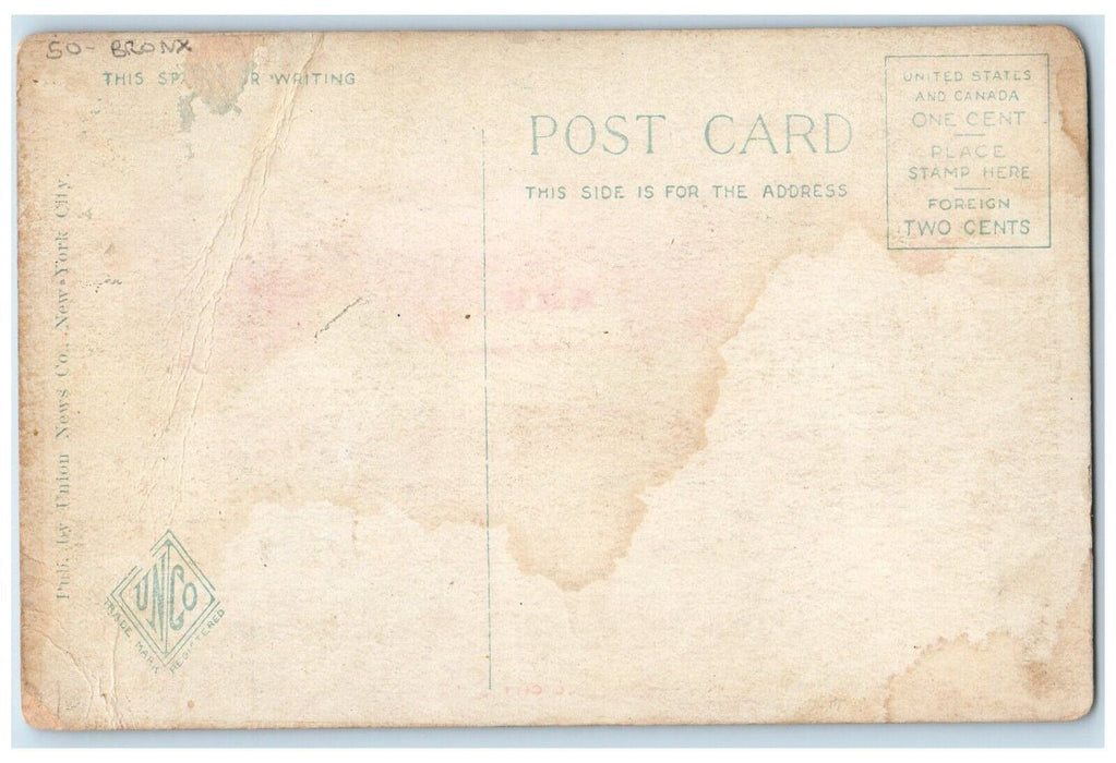 c1910's RR Railroad Depot City Island Cars Bronx New York NY Antique Postcard
