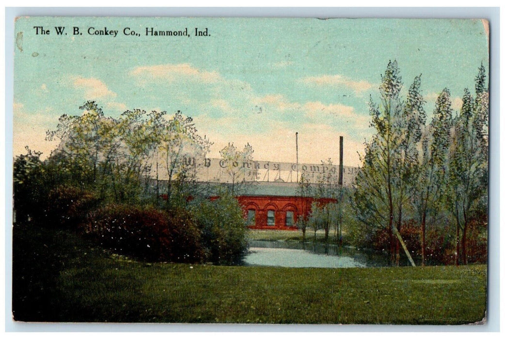 1910 View Of The WB Conkey Company Hammond Indiana IN Posted Antique Postcard
