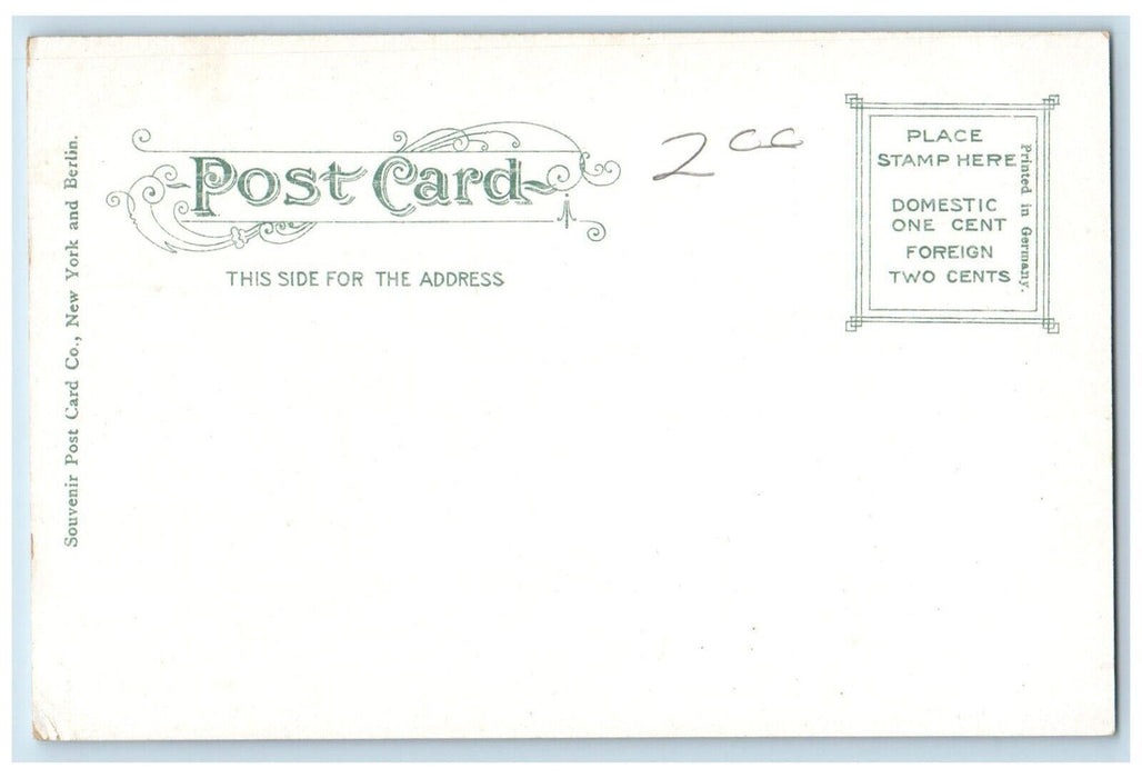 c1905 U.S. Post Office Charlotte North Carolina NC Unposted Postcard