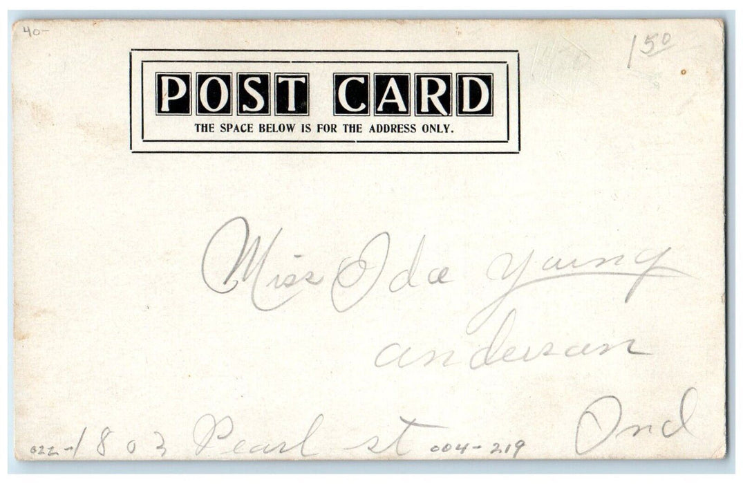 c1905 Lincoln Hall S & SO Home Knightstown Indiana IN Posted Antique Postcard