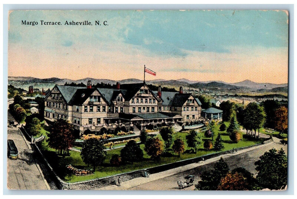 1914 Margo Terrace Asheville North Carolina NC Antique Posted Postcard