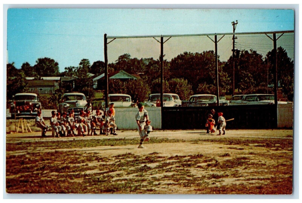 Little League Baseball Putnam County Greencastle Indiana IN Vintage Postcard
