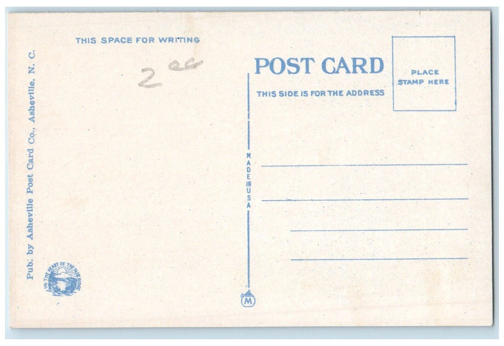 c1930's U.S. Post Office Waynesville North Carolina NC Unposted Postcard