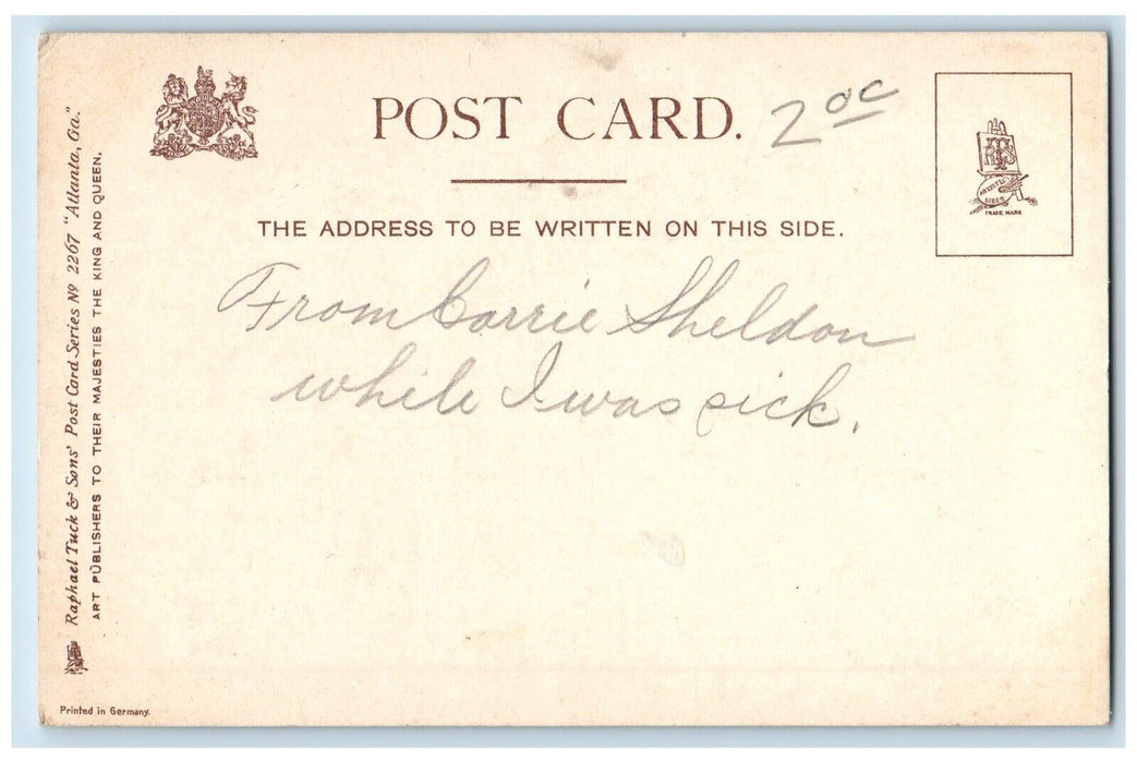 c1905 Century Building Atlanta Georgia GA Tuck Art Posted Antique Postcard