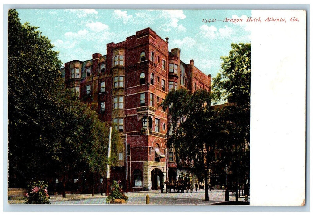 c1905 View of Aragon Hotel Atlanta Georgia GA Unposted Antique Postcard