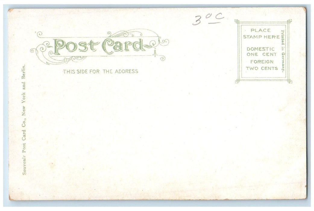 c1905 Peachtree and Broad Streets Atlanta Georgia GA Unposted Antique Postcard