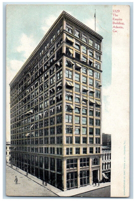 1910 The Empire Building Atlanta Georgia GA Middlebury Center PA Postcard