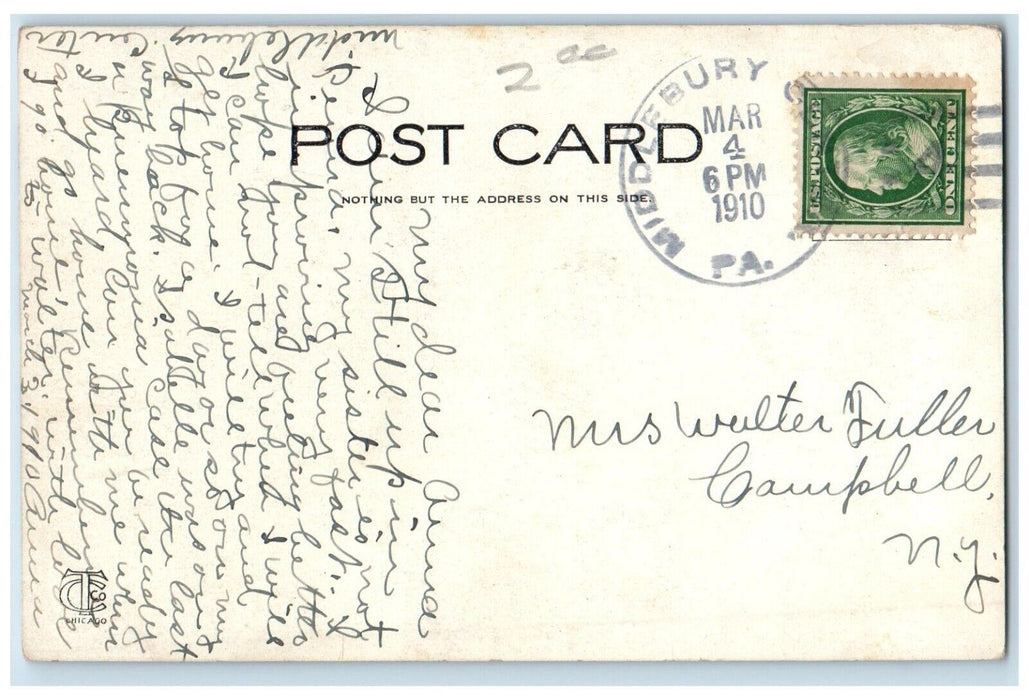 1910 The Empire Building Atlanta Georgia GA Middlebury Center PA Postcard