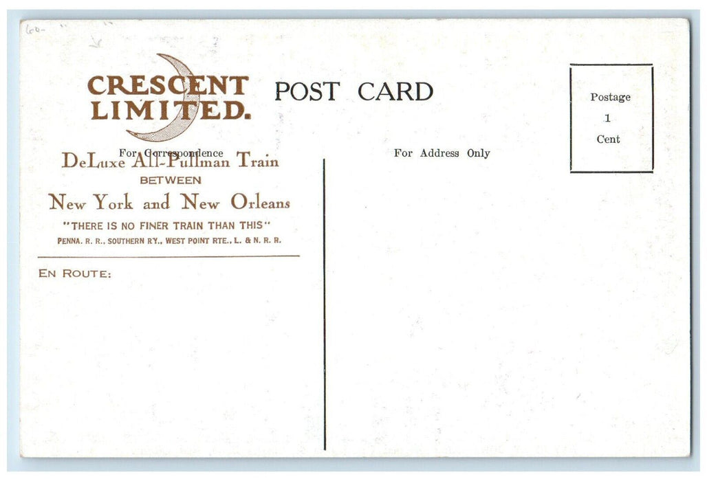 Bayout St. John St. Charles Hotel Railroad Advertising New Orleans LA Postcard
