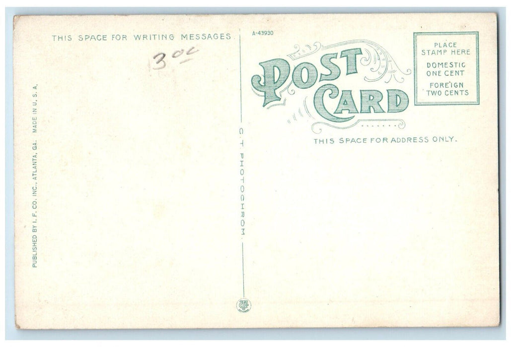 c1910 The Georgian Terrace Hotel Ponce De Leon Apartments Atlanta GA Postcard