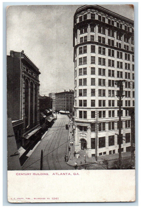 c1905 Century Building Atlanta Georgia GA Antique Unposted Postcard