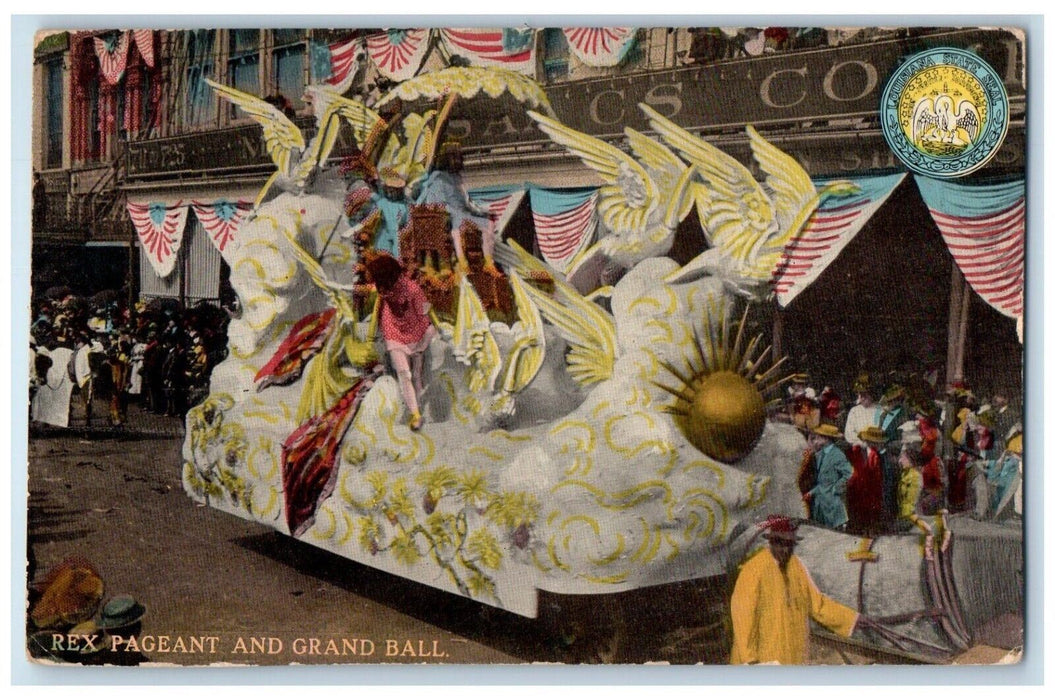 Rex Pageant And Grand Ball Carnival Mardi Gras New Orleans Louisiana LA Postcard
