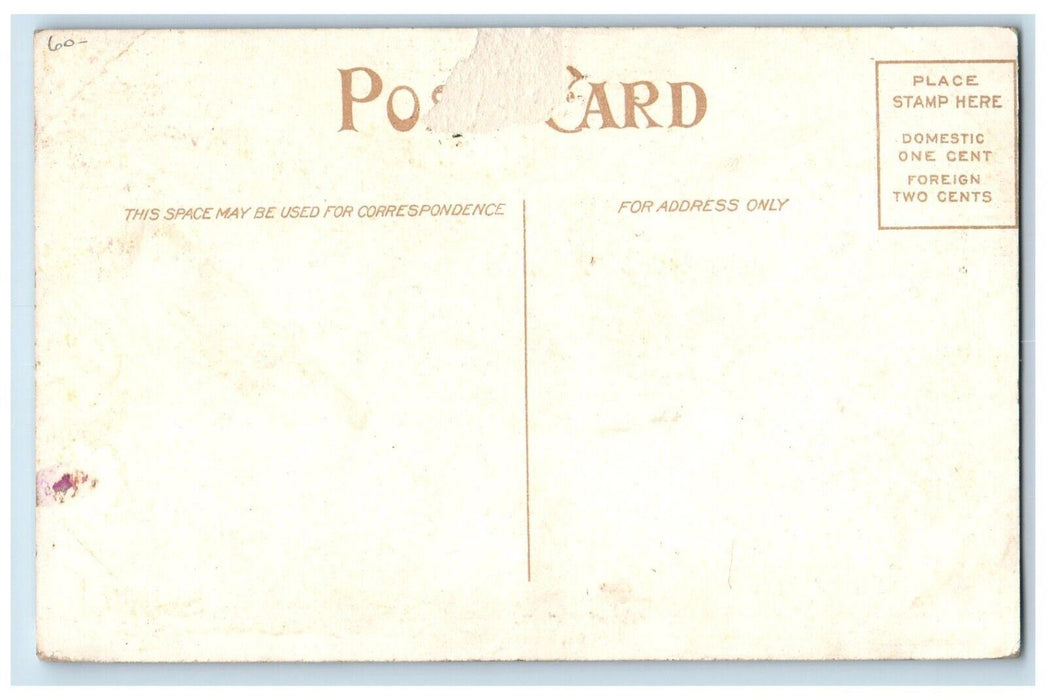 c1910's Depot Railroad Train Car Hart Michigan MI Unposted Antique Postcard