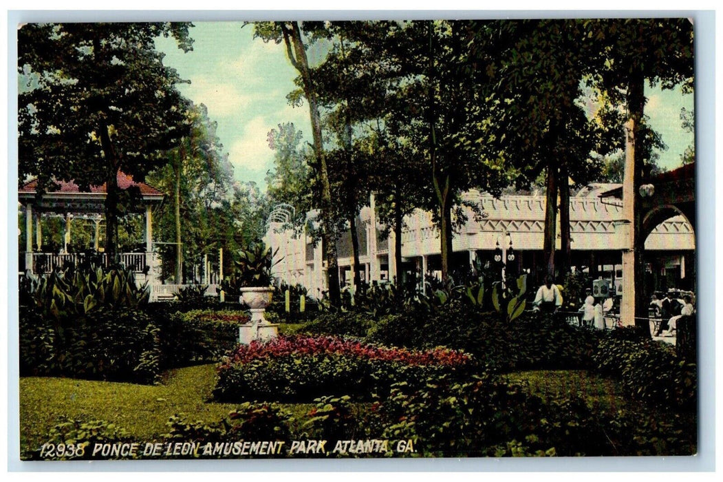c1910 Ponce De Leon Amusement Park Atlanta Georgia GA Antique Postcard
