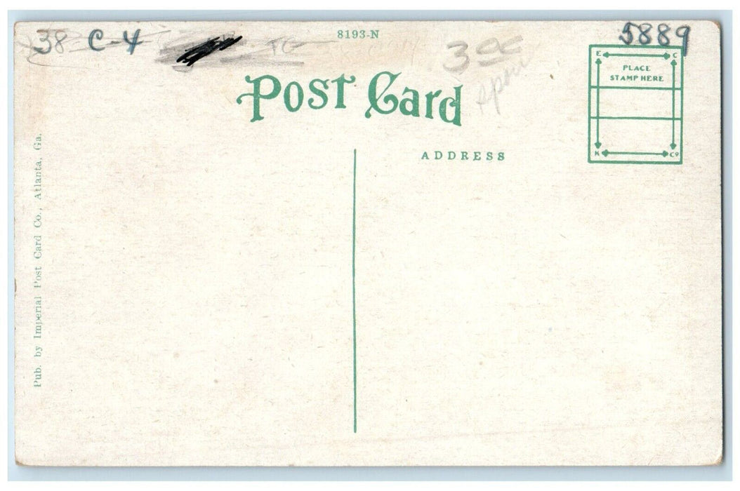 c1920's Druid Hills Golf Club Atlanta Georgia GA Antique Unposted Postcard