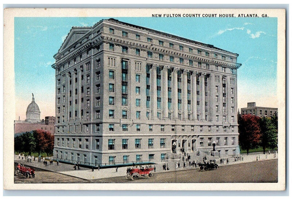 c1920's New Fulton County Court House Atlanta Georgia GA Unposted Postcard