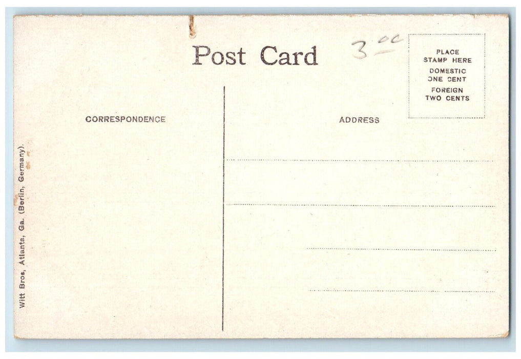 c1910 Capitol Avenue Atlanta Georgia GA Antique Unposted Witt Bros Postcard