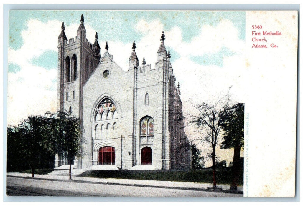 c1905 First Methodist Church Atlanta Georgia GA Unposted Antique Postcard