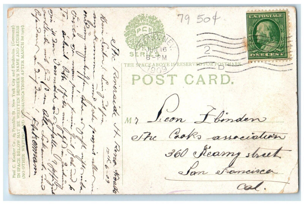 1909 Ruins Santa Margurita Field New York City Kirchneim California PCK Postcard