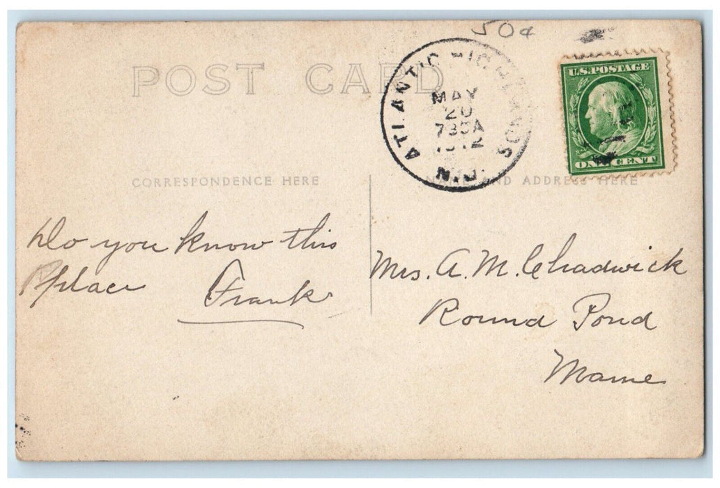 1912 Railroad Bridge Sakonnet River Portsmouth Tiverton RI RPPC Photo Postcard
