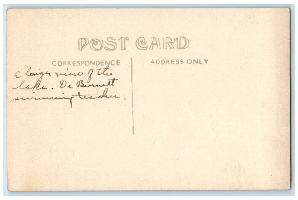 c1910's Sargent Girls Camp Water Sports Peterborough NH RPPC Photo Postcard