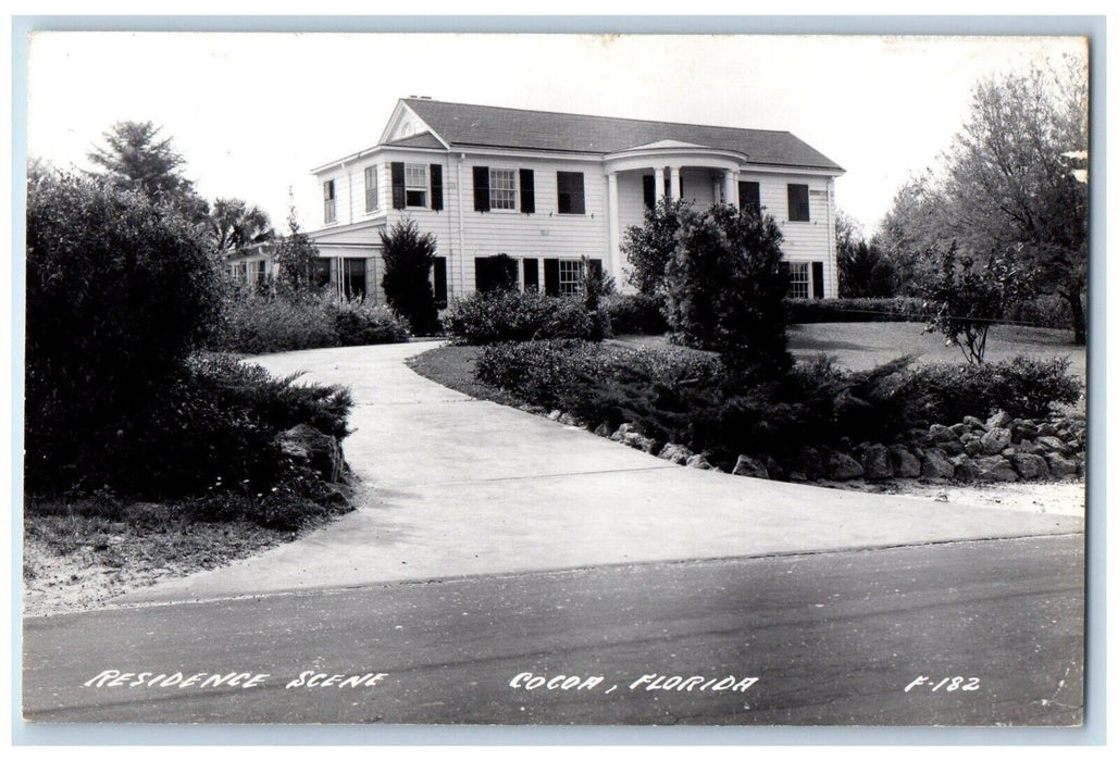 c1940's Residence Scene Cocoa Florida FL RPPC Photo Unposted Postcard