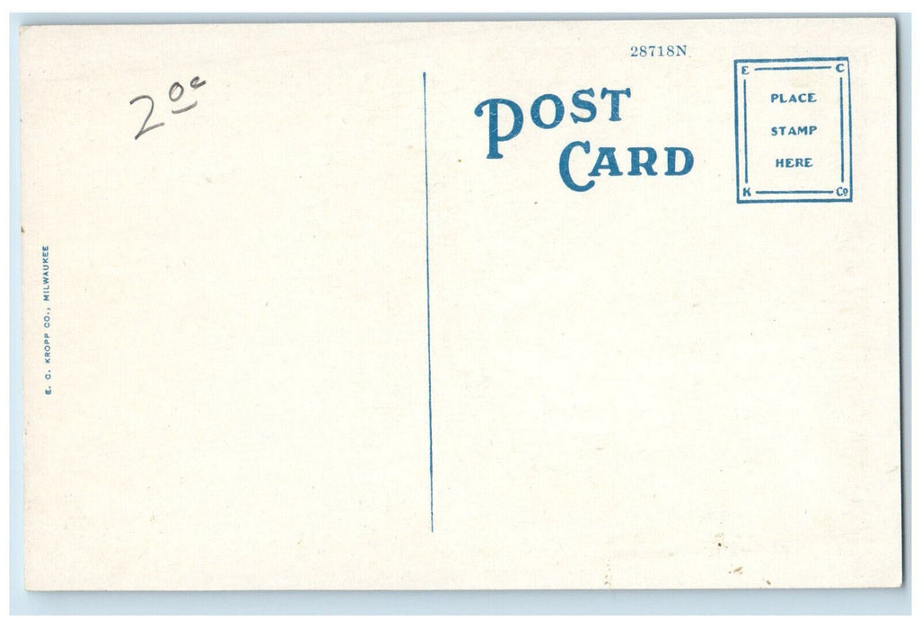 c1920's Ansley Hotel Atlanta Georgia GA Antique Unposted EC Kropp Postcard