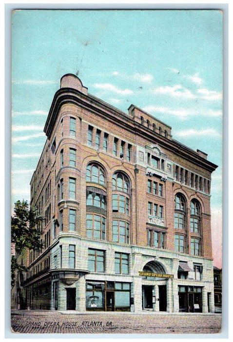c1910 Grand Opera House Atlanta Georgia GA Antique Unposted Postcard