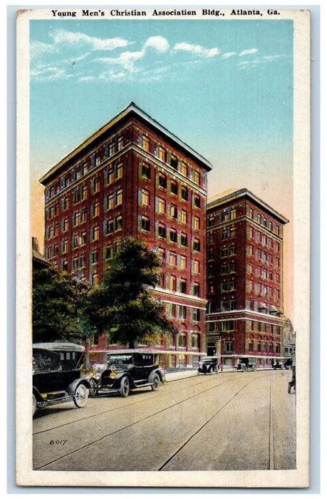 c1920's Young Men's Christian Association Building Atlanta Georgia GA Postcard
