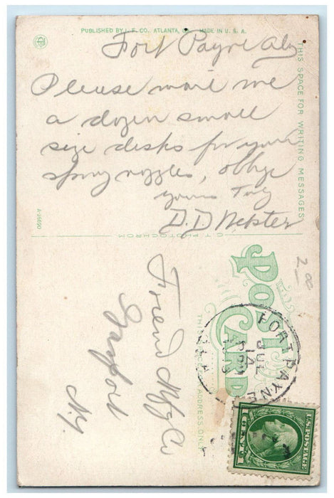 1913 Ansley Park Finest Residence District Atlanta Georgia GA Postcard