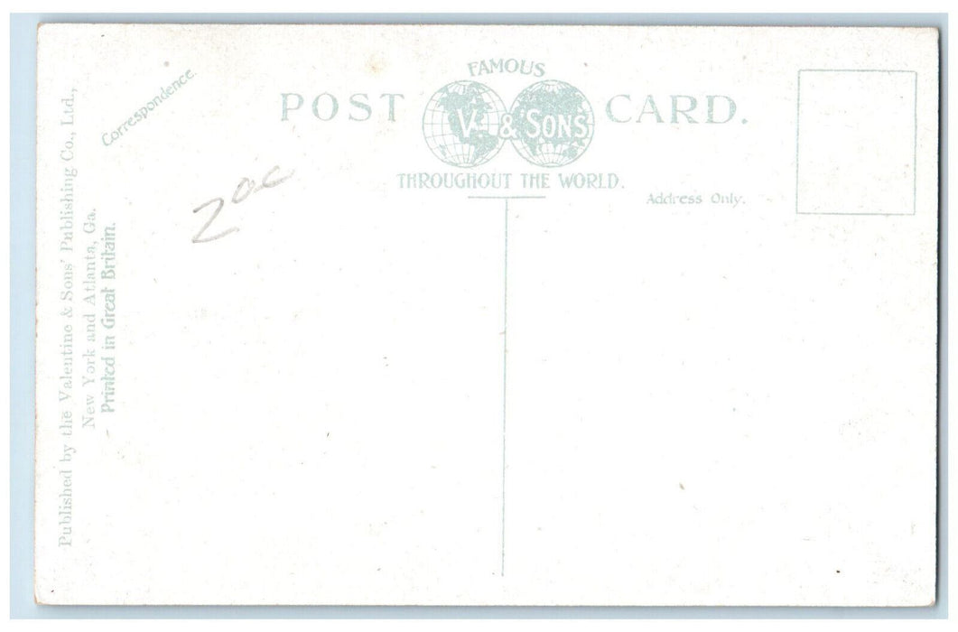 c1910 Railway Lower Broad Street Augusta Georgia GA Antique Unposted Postcard