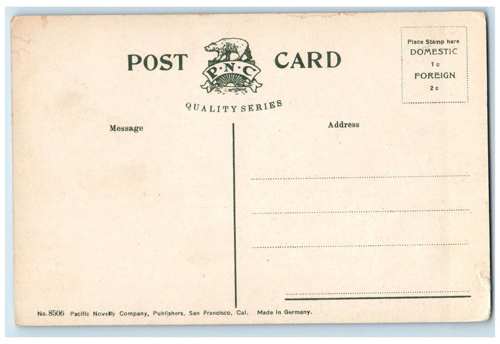Union Pacific Train No. 4 Bound West Train Railroad San Francisco CA Postcard