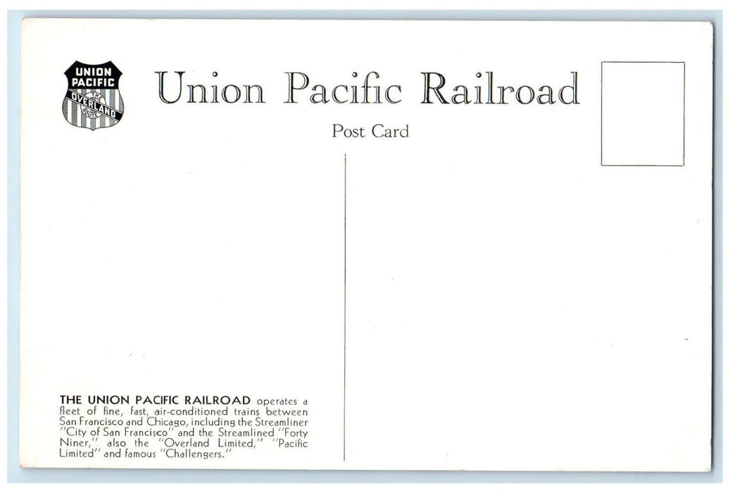 Union Pacific Railroad Exhibit Vacationland Building San Francisco CA Postcard