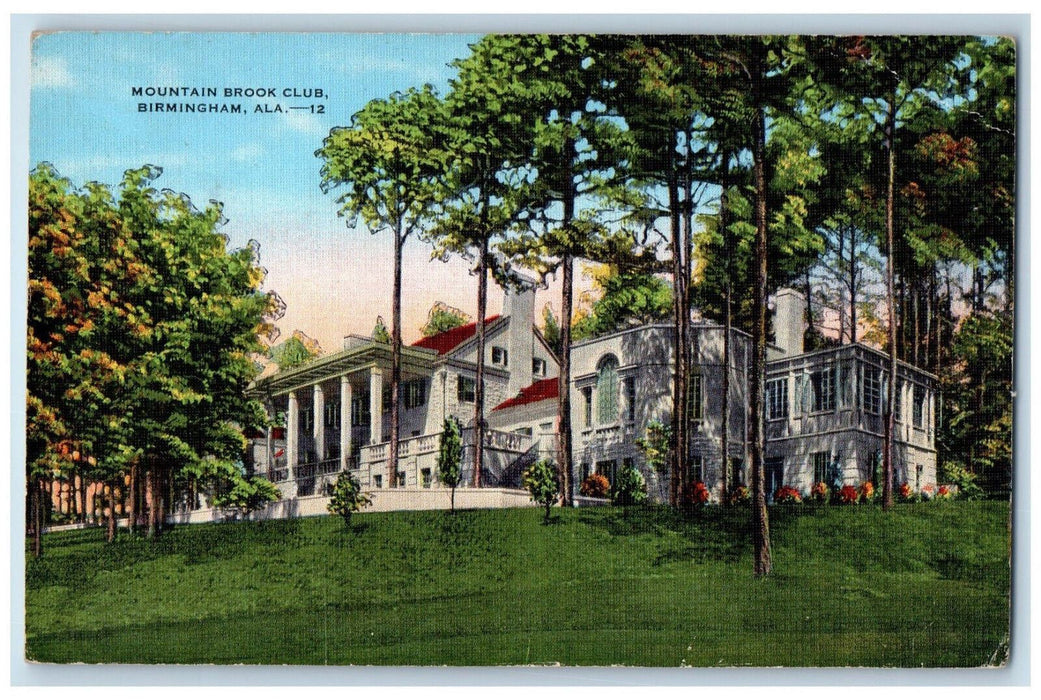 c1940's Mountain Brook Club Birmingham Alabama AL Vintage Unposted Postcard