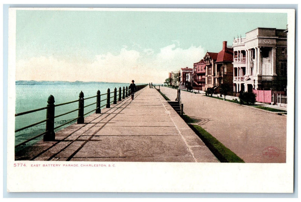 c1905 East Battery Parade Charleston South Carolina SC Unposted Postcard