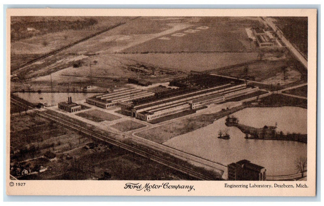 1927 Ford Motor Company Engineering Laboratory Dearborn Michigan MI Postcard