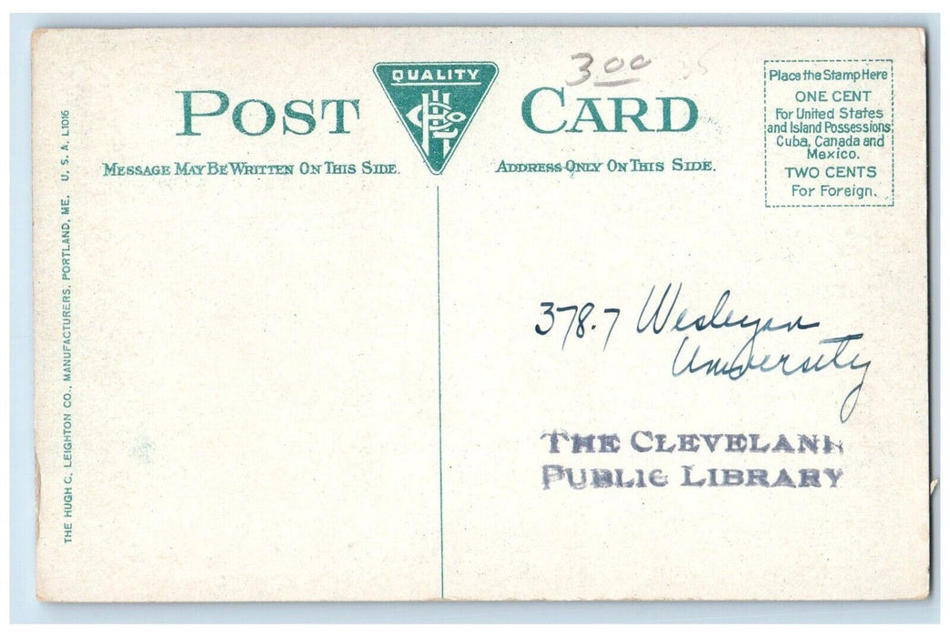 c1910 Westeyan University Chi Pai Lodge Exterior Middletown Connecticut Postcard