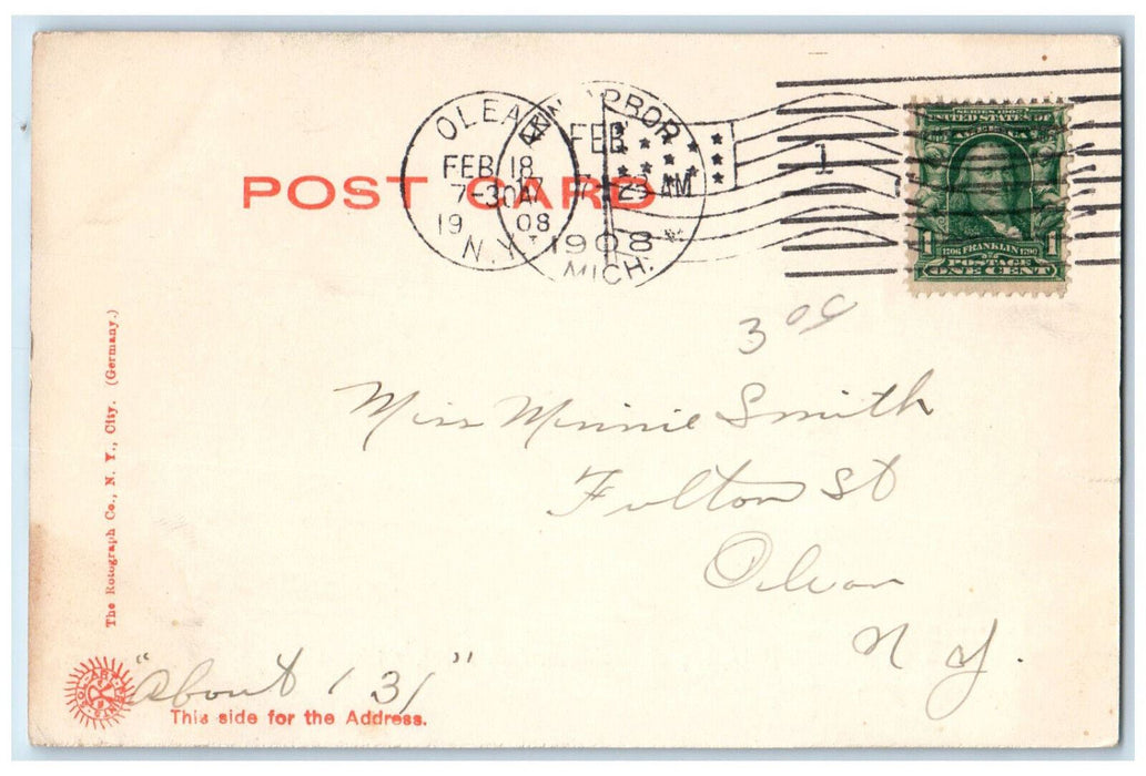 1908 Law Department University of Michigan Ann Arbor MI Rotograph Postcard