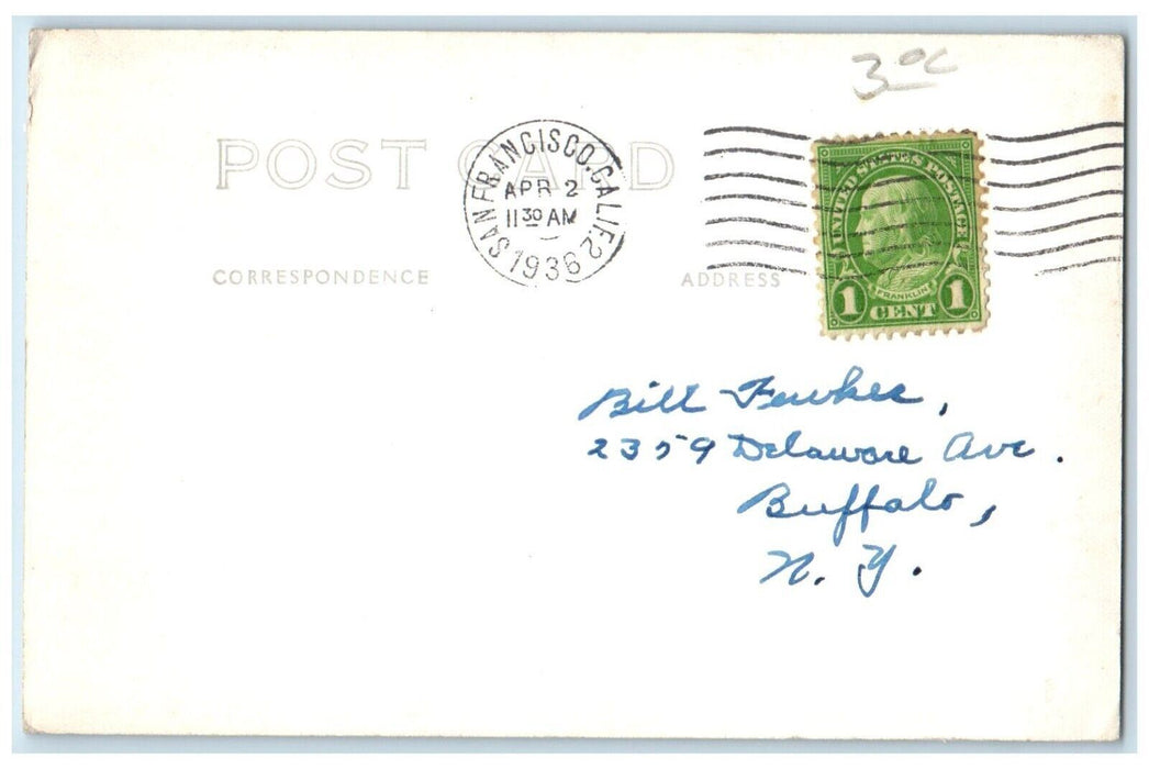 Section Of Cable In Front Of Ferry Bldg. San Francisco CA RPPC Photo Postcard