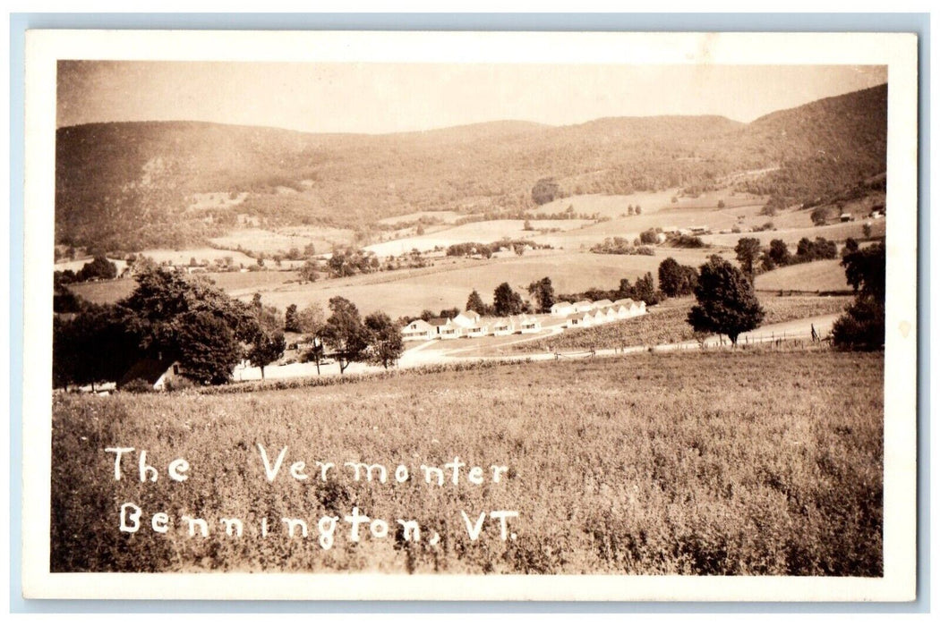 c1930's The Vermonter Motor Lodge Bennington Vermont VT RPPC Photo Postcard