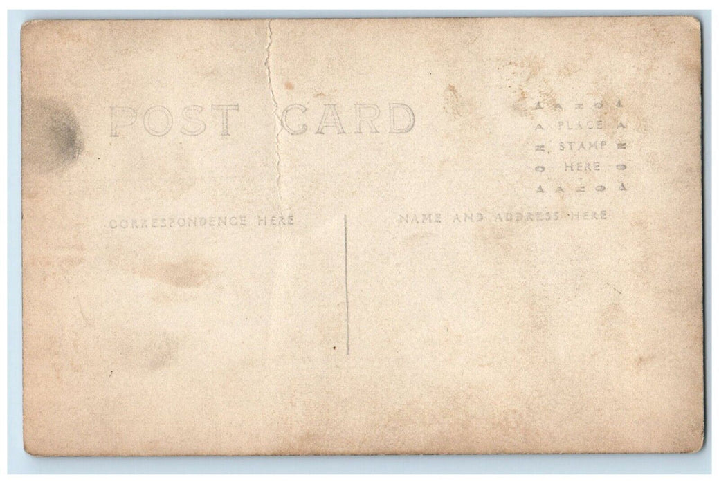 c1910's Railroad Train Bridge Construction Occupational RPPC Photo Postcard