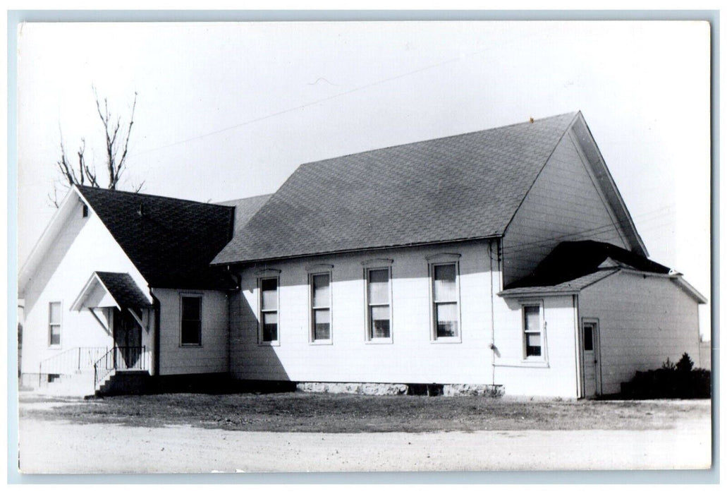 1955 Center Chapel Brethren Church Peru IN RPPC Photo Unposted Postcard