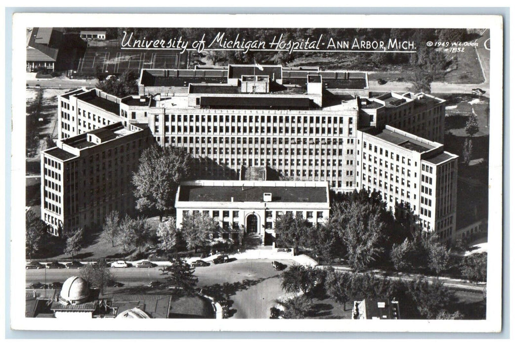 1950 University Of Michigan Hospital Ann Arbor Michigan MI RPPC Photo Postcard