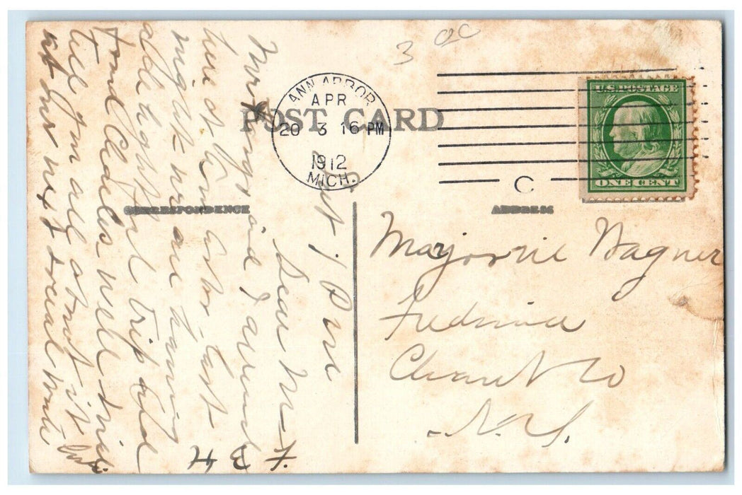 1912 Law Building University of Michigan Ann Arbor Michigan MI Postcard